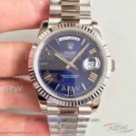 Noob Factory 904L Rolex Day Date 41mm President Men's Watch - Blue Dial 3255 Automatic 